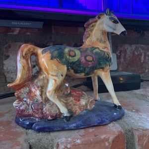 Handmade Ceramic Painted Horse